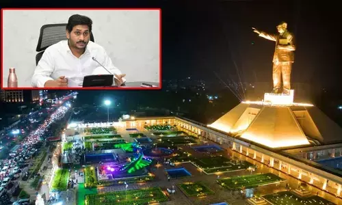 Breaking: ఎత్తైన అంబేద్కర్ విగ్రహాన్ని ఆవిష్కరించిన సీఎం జగన్