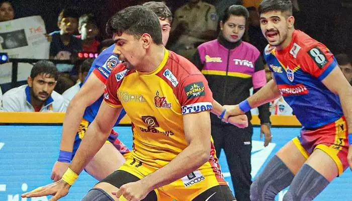 హమ్మయ్యా.. తెలుగు టైటాన్స్ గెలిచింది హమ్మయ్యా.. తెలుగు టైటాన్స్ గెలిచింది