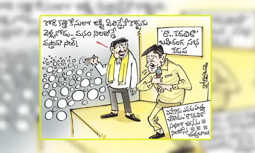 కార్టూన్: టీడీపీ చీఫ్ చంద్రబాబు రా కదలి రా సభ (20-1-2024)