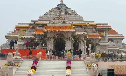 దివ్య మనోహర దృశ్య కావ్యం.. అయోధ్య శ్రీరామ మందిరం (వీడియో వైరల్)