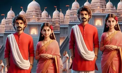 సీతారాముడిలా ఉన్న రామ్ చరణ్, ఉపాసన.. వైరల్ అవుతున్న ఫోటో