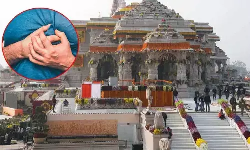ప్రాణ ప్రతిష్ట కార్యక్రమంలో వ్యక్తికి గుండెపోటు.. వైమానిక దళం స్పీడ్‌గా రియాక్ట్ అవడంతో..