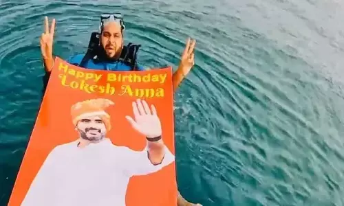 అభిమానం పీక్స్.. వినూత్న రీతిలో లోకేష్ కి బర్త్ డే విషెస్
