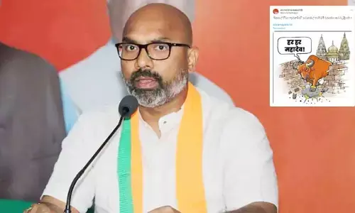 జ్ఞాన్‌వాపీ మసీదుపై ఎంపీ ధర్మపురి అరవింద్ వివాదాస్పద పోస్ట్.. కార్టూన్ (వైరల్)
