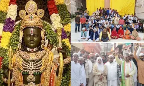 రామ్‌లల్లా దర్శనానికి కాలినడన 150 కి.మీ ప్రయాణం.. మత సామరస్యాన్ని చాటిన ముస్లింలు