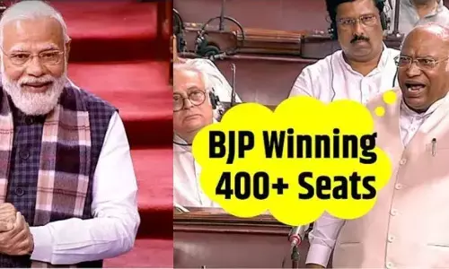 వైరల్ వీడియో : ‘అబ్కీ బార్ 400 పార్’.. ఖర్గే సెటైర్.. మోడీ నవ్వులు