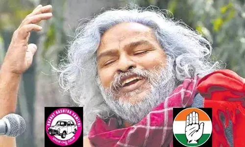 గద్దర్ మా వాడే..! బీఆర్ఎస్ క్రెడిట్ పాలిటిక్స్? ప్రగతి భవన్ మచ్చను తొలగించే యత్నం