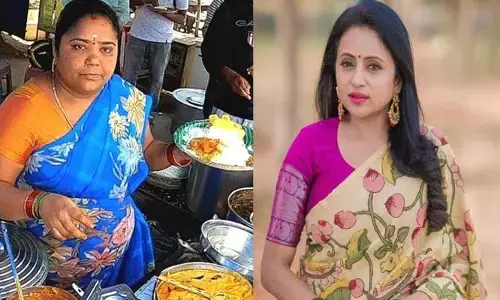 కుమారి ఆంటీకి పోటీగా ఫుడ్ స్టాల్ పెట్టేసిన యాంకర్ సుమ.. వీడియో వైరల్
