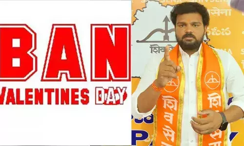 ‘ప్రేమికుల రోజు’ వేడుకలు జరగనివ్వం.. తెలంగాణ శివసేన పార్టీ హెచ్చరిక