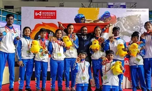 ఓపెన్ ​కిక్​ బాక్సింగ్‌లో శ్రీకృతికి మూడు పతకాలు