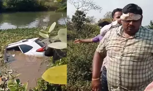 Breaking: అదుపు తప్పిన కారు.. హీరో ఇజం చూపిన కానిస్టేబుల్