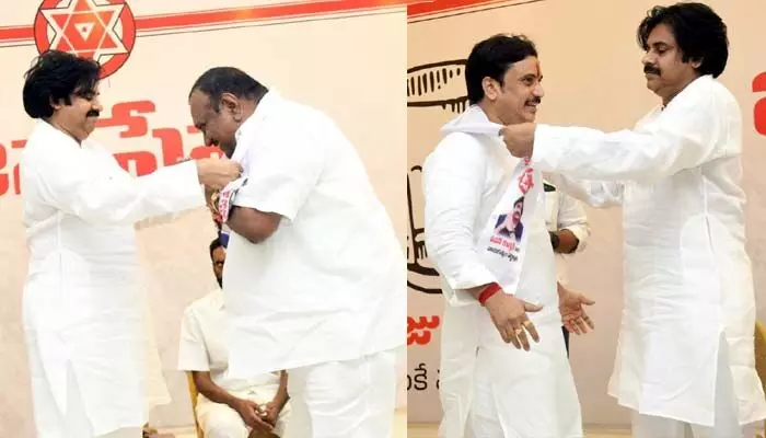పవన్ సమక్షంలో కీలక నేతల చేరిక పవన్ సమక్షంలో కీలక నేతల చేరిక