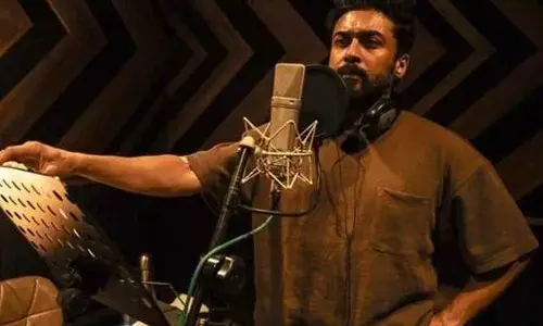 ‘కంగువ’ డబ్బింగ్‌ వర్క్‌ స్టార్ట్‌ చేసిన సూర్య.. పిక్స్ వైరల్
