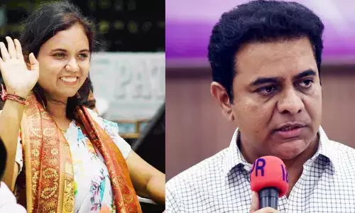 విదేశాల్లో ఉండటం వల్ల రాలేకపోయా.. MLA లాస్య మృతిపై KTR ఎమోషనల్