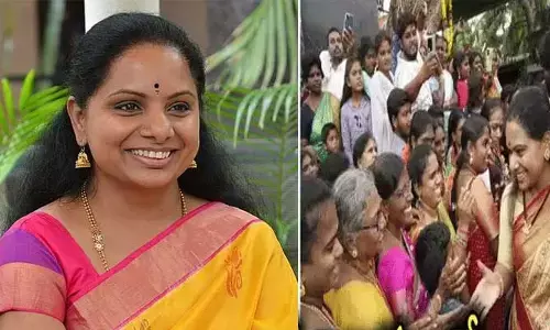 ఏపీలో కవిత క్రేజ్.. సెల్ఫీల కోసం ఎగబడ్డ జనం
