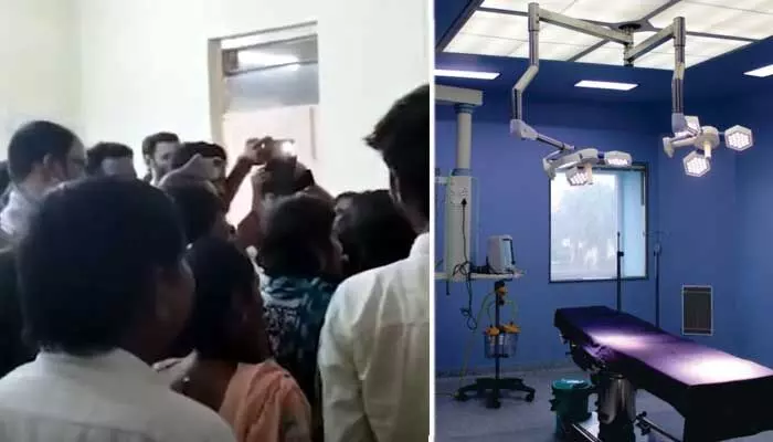 రోగులను గాలికొదిలేసి.. ఆపరేషన్ థియేటర్లో బర్త్ డే వేడుకలు రోగులను గాలికొదిలేసి.. ఆపరేషన్ థియేటర్లో బర్త్ డే వేడుకలు