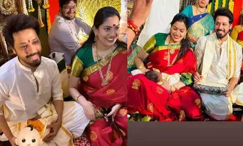 ఆ టాలీవుడ్ స్టార్ హీరో పేరుతో.. గీతా మాధురి- నందు కొడుకు నామకరణం పోస్ట్ వైరల్