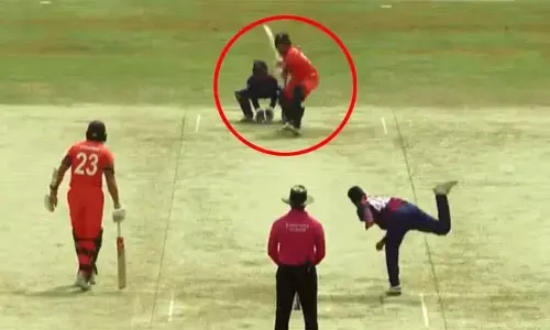 RUN OUT: సిక్స్ కొట్టిన బ్యాట్స్‌మెన్ అయినా.. రన్ అవుట్, సోషల్ మీడియాలో వీడియో వైరల్