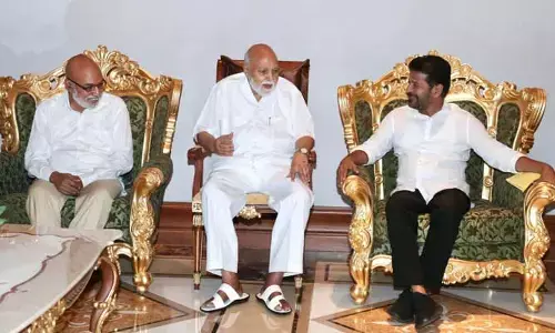 రామోజీరావుతో సీఎం రేవంత్ రెడ్డి భేటీ