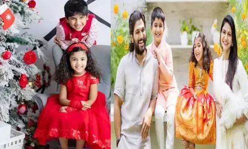 బన్నీ-స్నేహ పెళ్లిరోజు సందర్భంగా క్యూట్ పిక్స్ పంచుకున్న ‘అల్లు అర్హ-అయాన్’