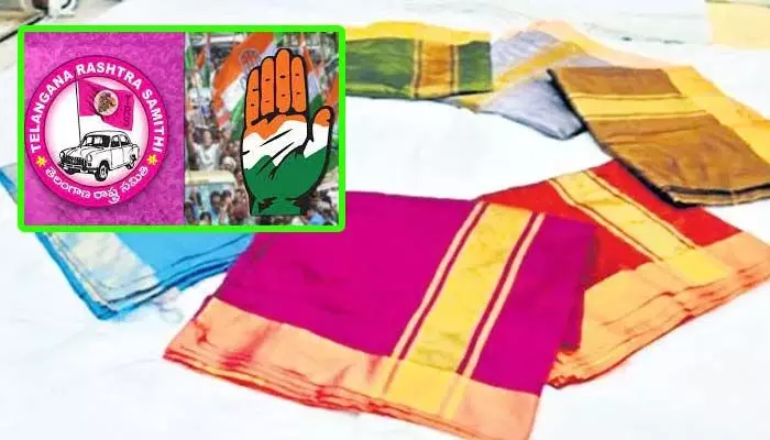 కాంగ్రెస్, బీఆర్ఎస్ మధ్య బతుకమ్మ చీరల వివాదం.. ఆ నేత వ్యాఖ్యలతో ముదురుతున్న గొడవ కాంగ్రెస్, బీఆర్ఎస్ మధ్య బతుకమ్మ చీరల వివాదం.. ఆ నేత వ్యాఖ్యలతో ముదురుతున్న గొడవ