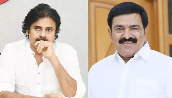పవన్ కల్యాణ్.. దమ్ముంటే నా మీద ఎమ్మెల్యేగా పోటీ చెయ్: ఎమ్మెల్యే ద్వారంపూడి సవాల్ పవన్ కల్యాణ్.. దమ్ముంటే నా మీద ఎమ్మెల్యేగా పోటీ చెయ్: ఎమ్మెల్యే ద్వారంపూడి సవాల్
