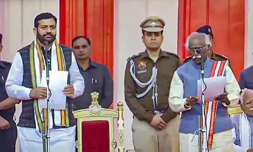హర్యానా కొత్త సీఎంగా నయాబ్ సింగ్ సైనీ ప్రమాణం.. లోక్‌సభ బరిలో ఖట్టర్!