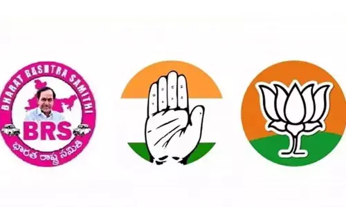 తెలంగాణలో డబుల్ డిజిట్ గేమ్.. కాంగ్రెస్, బీజేపీ, బీఆర్ఎస్ ల బిగ్ స్కెచ్