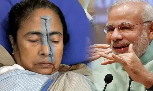 మమతా బెనర్జీ తలకు తీవ్రగాయం.. మోడీ రియాక్షన్ ఇదే..