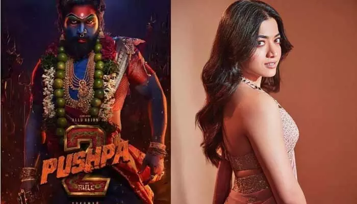 పుష్ప-2’ నుంచి శ్రీవల్లీ లుక్స్ లీక్.. రష్మిక ఎంత అందంగా ఉందో చూస్తే అదుర్స్ అనాల్సిందే! పుష్ప-2’ నుంచి శ్రీవల్లీ లుక్స్ లీక్.. రష్మిక ఎంత అందంగా ఉందో చూస్తే అదుర్స్ అనాల్సిందే!