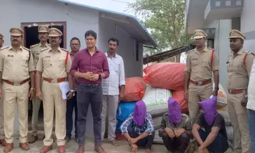 భారీగా గంజాయి పట్టివేత..ముగ్గురు అరెస్ట్