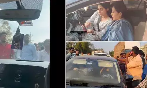 గన్నవరంలో ఉద్రిక్తత.. కడప టీడీపీ అభ్యర్థి మాధవిపై దౌర్జన్యం