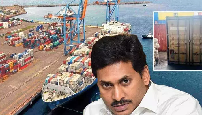 డ్రగ్స్ కంటైనర్ వ్యవహారంలో జగన్ హస్తం డ్రగ్స్ కంటైనర్ వ్యవహారంలో జగన్ హస్తం