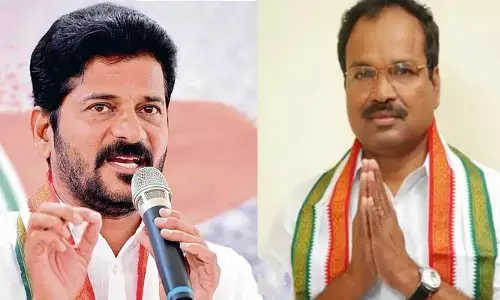 దొంగలకు గేట్లు ఓపెన్ చేస్తే మా లాంటి  నాయకులు చచ్చిపోతారు.. రేవంత్ రెడ్డి ముందే కేఎల్ఆర్ సంచలన వ్యాఖ్యలు