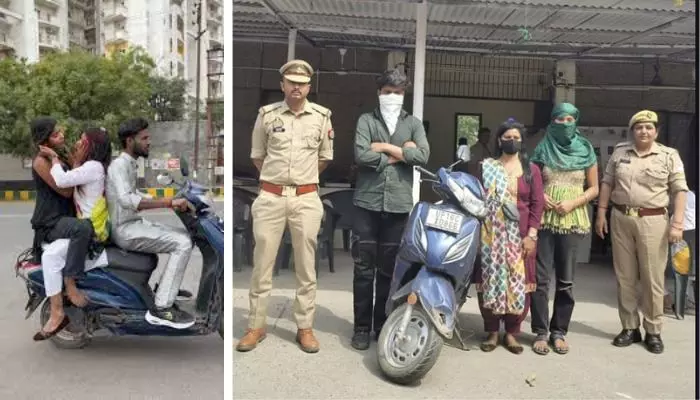 నడిరోడ్డుపై అశ్లీలం.. ఇద్దరు యువతుల ఆటకట్టు నడిరోడ్డుపై అశ్లీలం.. ఇద్దరు యువతుల ఆటకట్టు
