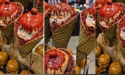 Devil ice cream: దయ్యం మొకపోడ.. ఇదేం ఐస్ క్రీం రా.. భయపెట్టి చంపేస్తున్నావు !