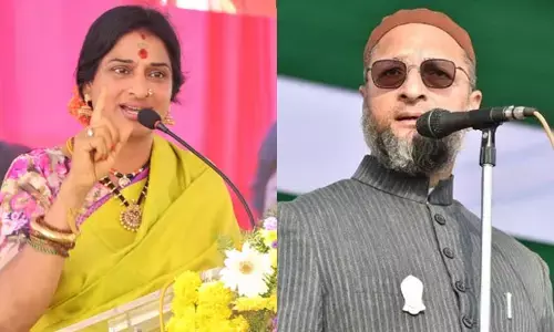BREAKING: బీఫ్ జిందాబాద్ అంటూ రెచ్చగొడుతున్నారు: ఎంఐఎం చీఫ్‌పై ఈసీకి మాధవీ లత ఫిర్యాదు