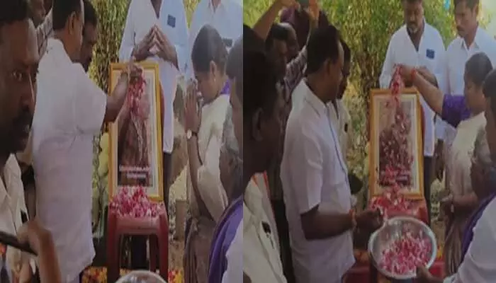 మావోయిస్టుకి నివాళులర్పించిన మంత్రి సీతక్క.. నువ్వు మంత్రివా..?భగ్గుమన్న..! మావోయిస్టుకి నివాళులర్పించిన మంత్రి సీతక్క.. నువ్వు మంత్రివా..?భగ్గుమన్న..!