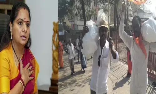 కవితకు బెయిల్ కోసం కొండగట్టులో మొక్కులు