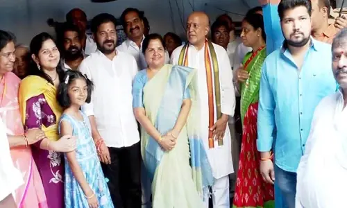 మధుయాష్కీ గౌడ్‌ ఇంటికి వెళ్లిన సీఎం రేవంత్‌రెడ్డి