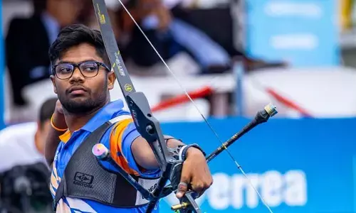 Paris Olympics : తెలుగు కుర్రాడు ధీరజ్ అదరహో.. క్వార్టర్స్‌కు పురుషుల ఆర్చరీ జట్టు