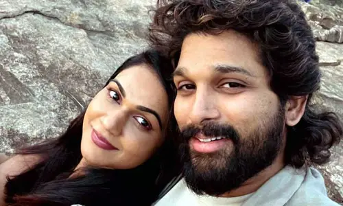Allu Arjun : ఆయనను హగ్ చేసుకున్న అల్లు స్నేహా రెడ్డి ఫొటో వైరల్.. అల్లు అర్జున్ చూస్తే మాత్రం...