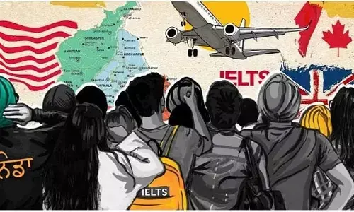 వలస బాటలో యువత...