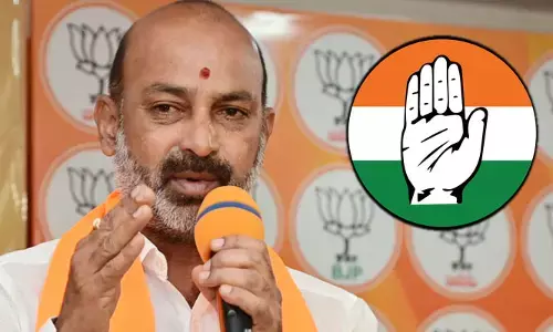 నిరూపిస్తే పోటీ నుంచి తప్పుకొని కాంగ్రెస్‌కు ప్రచారం చేస్తా.. బండి సంజయ్ సంచలన సవాల్