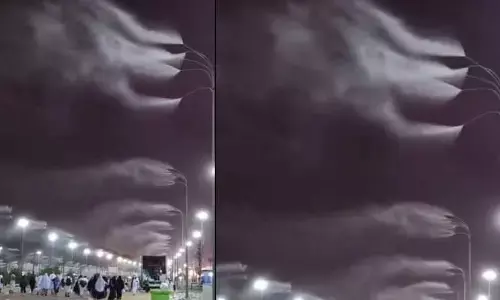 Viral Video: చల్లదనం కోసం గాల్లో వాటర్ స్ప్రే.. వీడియో వైరల్..