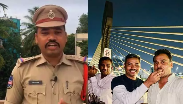 Cable bridge: కేబుల్ బ్రిడ్జిపై ఆ పని చేసిన సీఐ.. నెటిజన్స్ ఫైర్ (వీడియో) Cable bridge: కేబుల్ బ్రిడ్జిపై ఆ పని చేసిన సీఐ.. నెటిజన్స్ ఫైర్ (వీడియో)