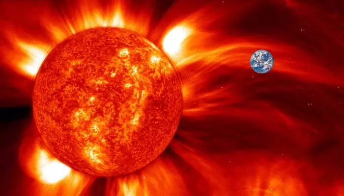 Massive solar storms: సూర్యునిపై భారీ సౌరతుఫానులు.. భూమికి ముప్పు తప్పదా..? Massive solar storms: సూర్యునిపై భారీ సౌరతుఫానులు.. భూమికి ముప్పు తప్పదా..?