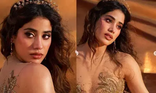 బ్రా లేకుండా మోడ్రన్ దేవకన్యలా జాన్వీకపూర్‌.. ఫోటోలు వైరల్