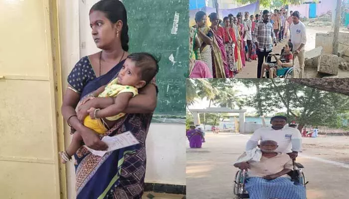 AP Elections 2024: పసికందుతో పోలింగ్.. ప్రశంసలు కురిపిస్తున్న నెటిజన్స్.. ఫోటో వైరల్ AP Elections 2024: పసికందుతో పోలింగ్.. ప్రశంసలు కురిపిస్తున్న నెటిజన్స్.. ఫోటో వైరల్
