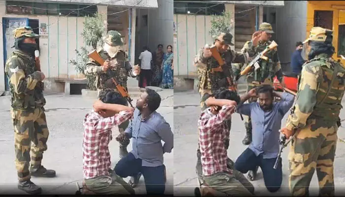 దొంగ ఓట్లు వేసేందుకు వచ్చిన యువకులు.. లాఠీలతో చితక్కొట్టిన సీఆర్పీఎఫ్ సిబ్బంది (వీడియో వైరల్) దొంగ ఓట్లు వేసేందుకు వచ్చిన యువకులు.. లాఠీలతో చితక్కొట్టిన సీఆర్పీఎఫ్ సిబ్బంది (వీడియో వైరల్)